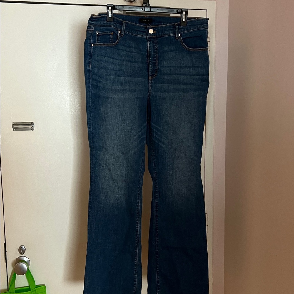 Ann Taylor Blue Mid Rise Bootcut Jeans